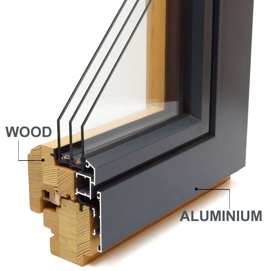 Alu-Wood Aluminium Cladding Section