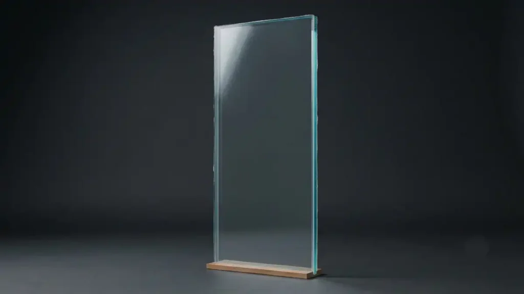 Laminated glass with visible plastic interlayer