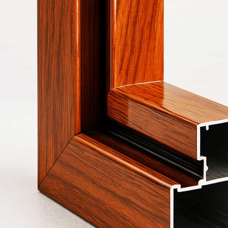 Glossy Finish Aluminium Window Profile