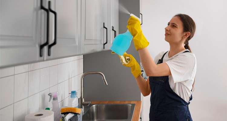 Cleaning Aluminium Kitchen Cabinet