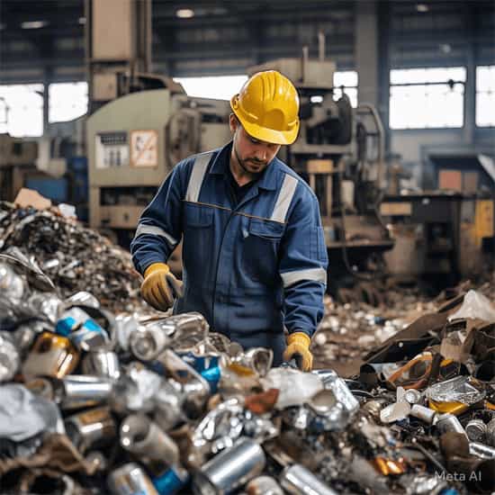 a-men-sorting-aluminum-scraps
