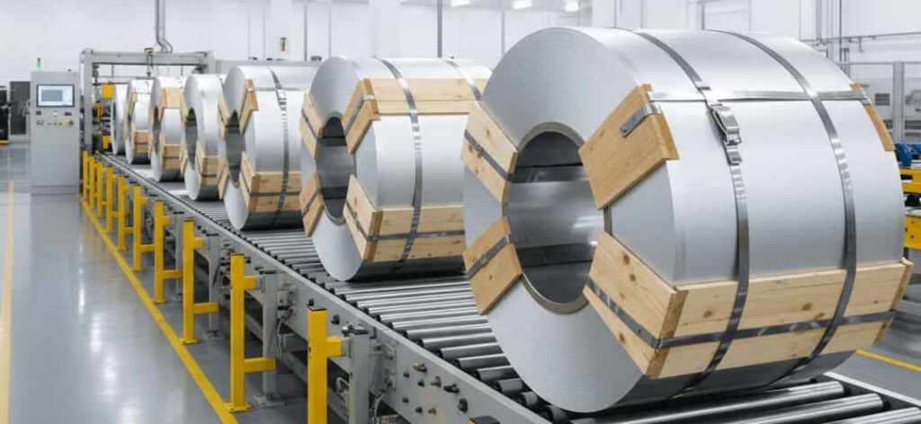Aluminium Mill Finish Coils in Ware House