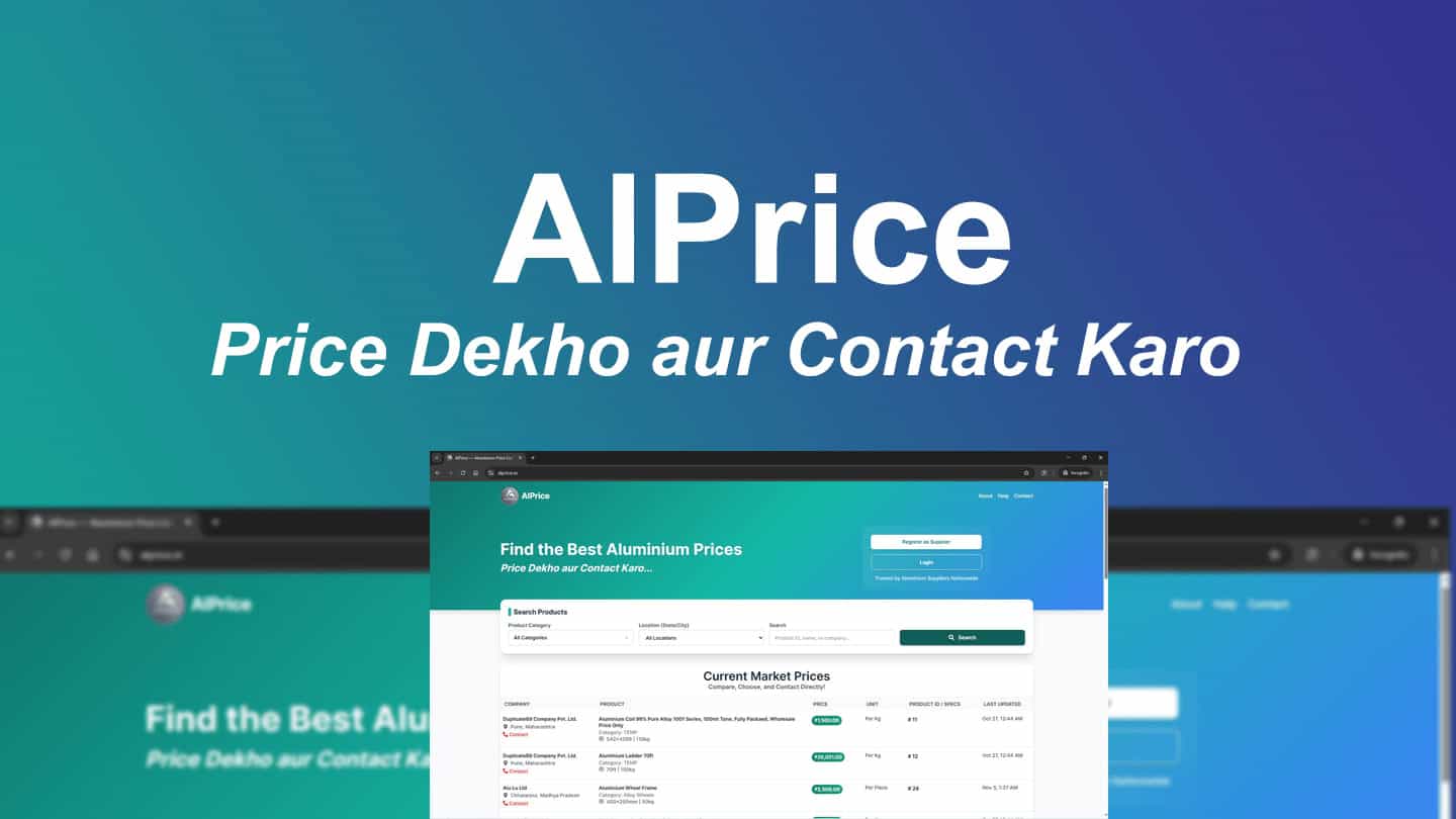 Aluminium Magazine Launches AlPrice.in — India’s First Real-Time Aluminium Price Board for Traders