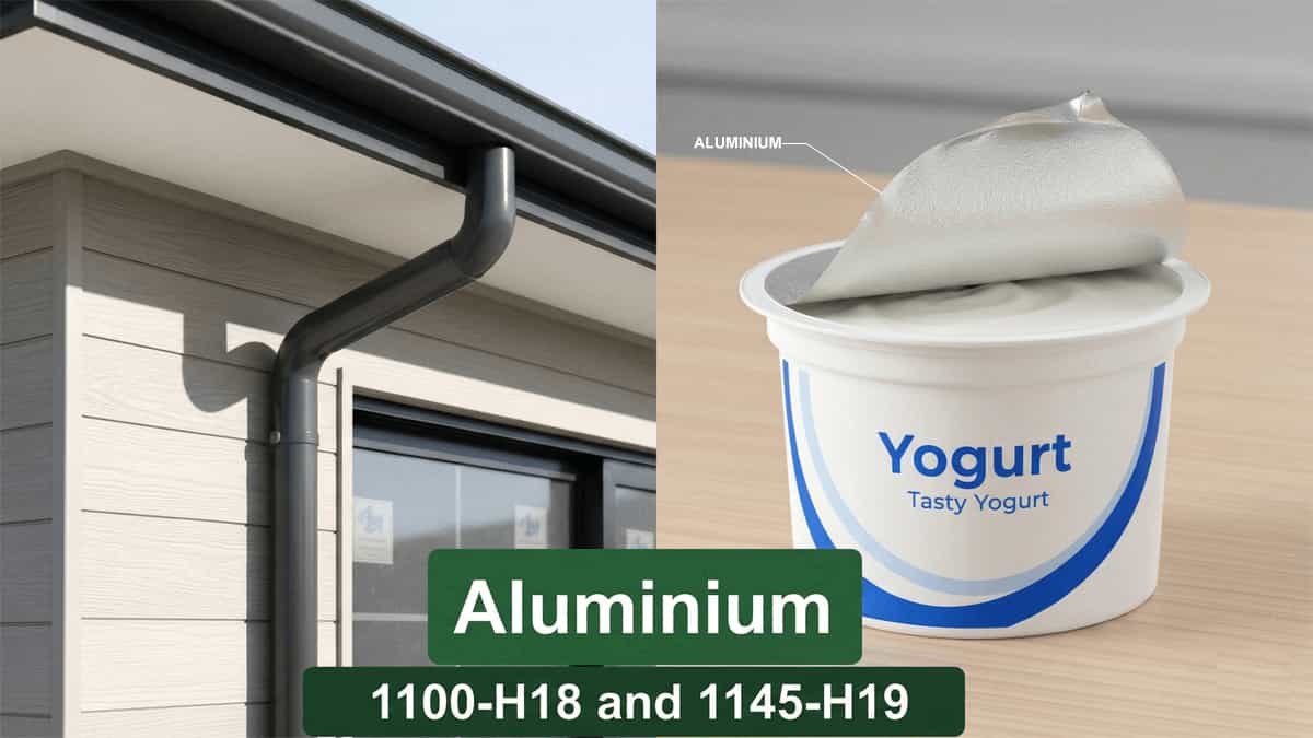 Aluminium 1100-H18 and 1145-H19