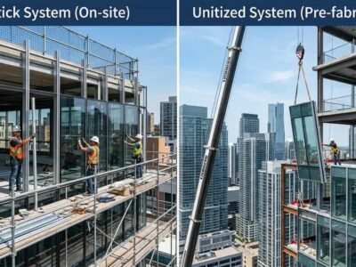Stick Curtain Wall vs Unitized Curtain Wall – Which Is Better?