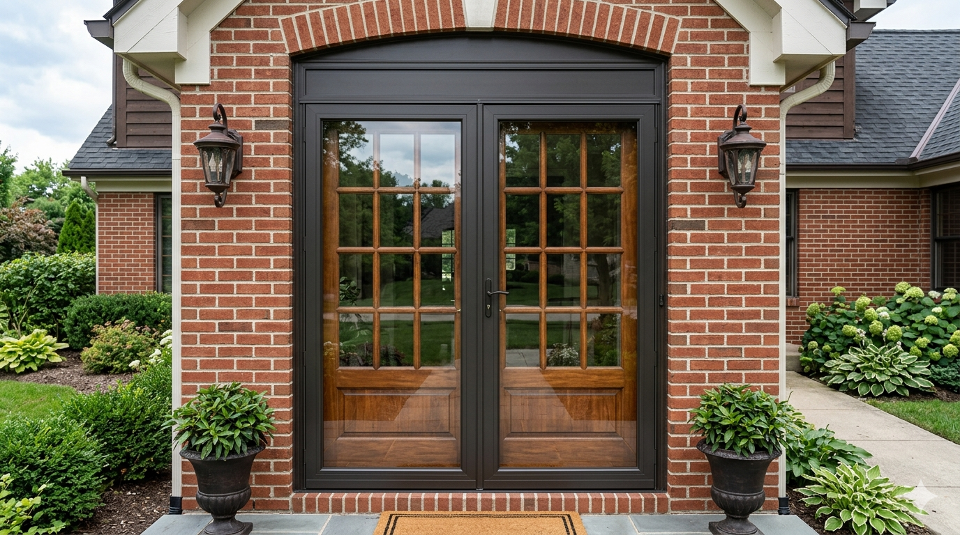 Double Storm Doors for French Doors and Wide Entrances