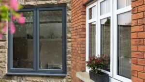 Sleek aluminium and uPVC flush casement windows compared