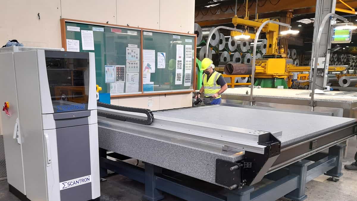 Proscan Magnum flatness measurement system in an aluminium rolling plant